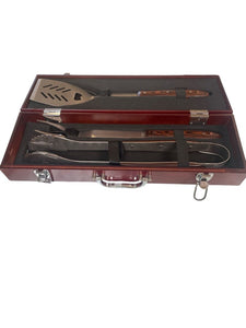 Executive BBQ Grill Set w/ Case