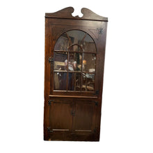 Load image into Gallery viewer, 80.5&quot;H x 36&quot;W x 18&quot;D Antique Corner Cabinet
