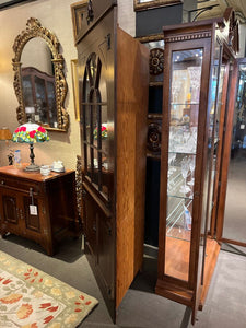 80.5"H x 36"W x 18"D Antique Corner Cabinet