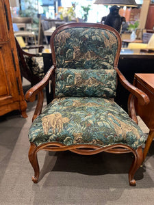 29"W x 27"D x 40"H Century Furniture Jungle Print Accent Chair
