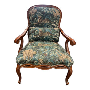29"W x 27"D x 40"H Century Furniture Jungle Print Accent Chair