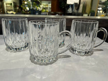 Load image into Gallery viewer, 4.5" Mikasa Park Lane Crystal Mugs Set of 4
