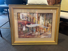 Load image into Gallery viewer, 33.5&quot; x 28&quot; Bistro By Michael Longo Print w/ Custom Frame
