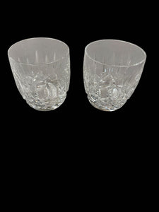 6- Waterford Crystal Byron Nelson Classic Rock Glasses