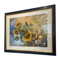 ~34" x ~28" Sun Flower Original Pastel From:France