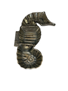 30" Metal Seahorse Serving Tray