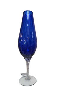 14.5" Colbat Blue Pedestaled Art Vase