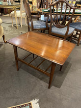 Load image into Gallery viewer, 30&quot;W x 21.5&quot;D x 20.5&quot;H MCM Walnut Surfboard Side Table
