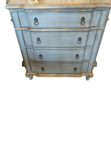 42" L x 13" D x 37" H 4 Drawer Painted Pulaski Chest