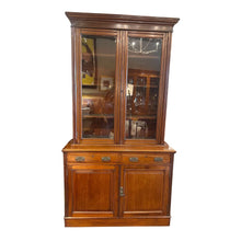 Load image into Gallery viewer, 95&#39;H x 50.25&quot;W x 19&quot;D Antique Edwardian Style Bookcase Imperfect
