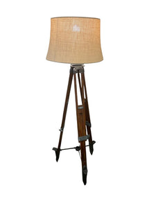 50" H Restoration Hardware Rustic Tri - Pod Floor Lamp