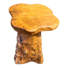 Load image into Gallery viewer, 13.5&quot;Dia x 15&quot;H Live Edge Natural Wood Stool
