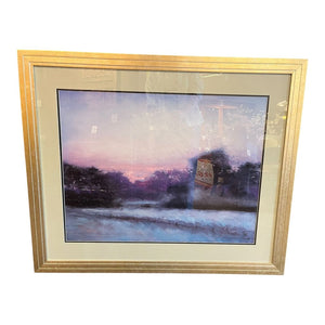 40" x 33.5" Sunset in Borgeby by John Stockwell Print w/ Gilt Frame