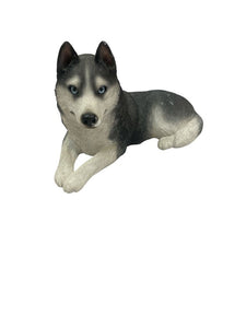 10" Sandcast Siberian Husky Sculpture
