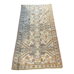 6'3" x 3'4" Oushak Handknotted Turkish Wool Rug Imperfect