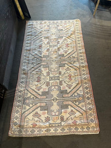6'3" x 3'4" Oushak Handknotted Turkish Wool Rug Imperfect