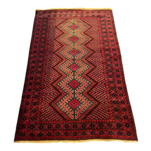 Load image into Gallery viewer, 3&#39;1&quot; x 4&#39;8&quot; Afghan Mushwani Wool Rug
