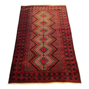 3'1" x 4'8" Afghan Mushwani Wool Rug