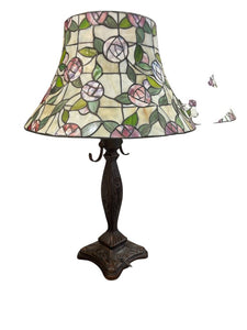26" Tiffany Style Lamp w/ Rose Accents & Double Pull Chains ( 2 available)
