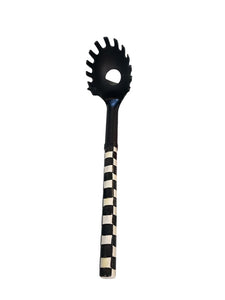 MacKenzie Childs Courtly Check Pasta Spoon