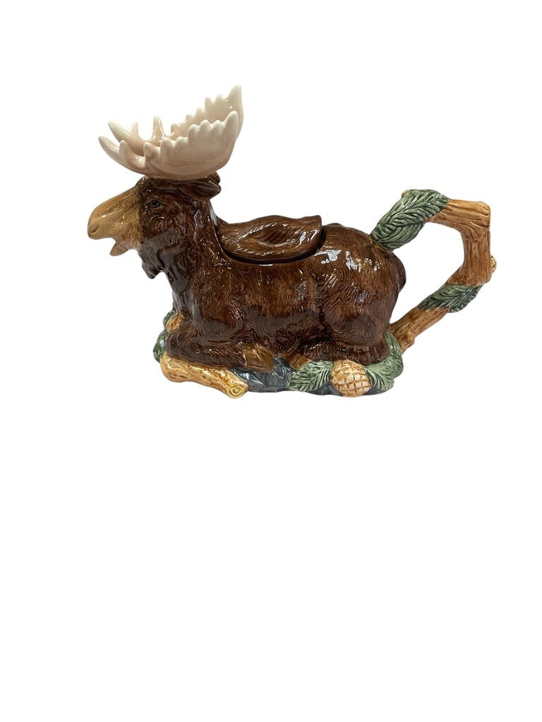 Fitz & Floyd Sequoia Moose Teapot