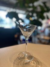 Load image into Gallery viewer, 7.25&quot; Pier 1 Crackled Angle Martini Glasses Set of 4
