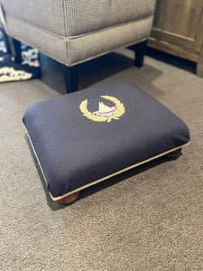 16"L x 12"D x 5"H Vintage Sailboat Footstool