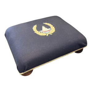 16"L x 12"D x 5"H Vintage Sailboat Footstool