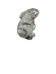 4" Baccarat Sitting Crystal Rabbit