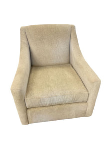 34" H x 30.5" W Bassett Neutral Swivel Rocker Chair