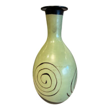 Load image into Gallery viewer, 10&quot; Peruvian Green Swirl Vase
