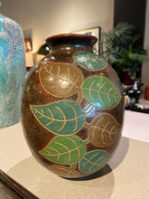 Load image into Gallery viewer, 11&quot; Vladimir Norori Leaf Ceramic Vase
