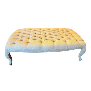 52"L x 28"D x 16"H Lucia Maison Tufted Ottoman Imperfect