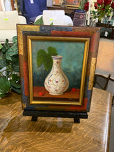 Load image into Gallery viewer, 12" x 14" Vase Still Life Oil Painting Signed Hidalgo

