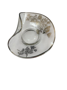 8" Glass Decorative Silver City Plate