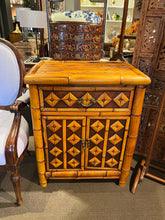 Load image into Gallery viewer, 30&quot;H x 24&quot;W x 16&quot;D Rattan/ Bamboo End Table/ Cabinet

