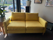 Load image into Gallery viewer, 62&quot;L x 36&quot;D x 36&quot;H Helix Allform Modular Loveseat in Goldenrod
