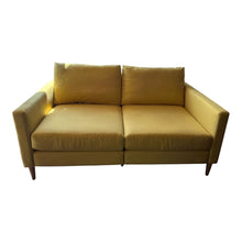 Load image into Gallery viewer, 62&quot;L x 36&quot;D x 36&quot;H Helix Allform Modular Loveseat in Goldenrod
