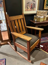 Load image into Gallery viewer, 37&quot;H x 36&quot;D x 24.5&quot;W Mission Style Rocking Chair
