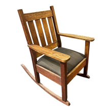 Load image into Gallery viewer, 37&quot;H x 36&quot;D x 24.5&quot;W Mission Style Rocking Chair
