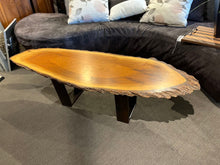 Load image into Gallery viewer, 54&quot;L x 18&quot;D x 15&quot;H Live Edge Oval Cocktail Table Imperfect
