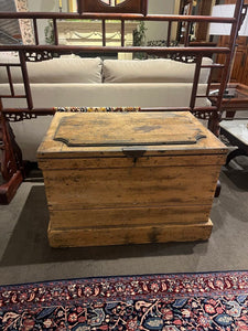 37"W x 25"D x 25"H Antique Knotted Pine Chest