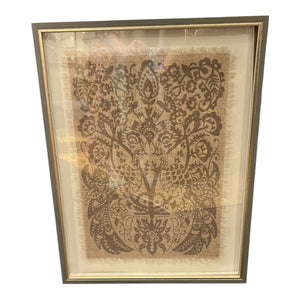 25.5" x 19" Peacock Damask