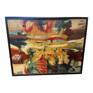 51" x 40" Original Abstract Oil Painting by Richard Kapral signed '63