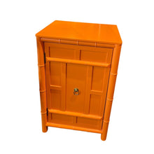 Load image into Gallery viewer, 27.5&quot;H x 18&quot;W x 16&quot;D Bamboo Style Side Table
