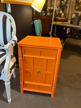 Load image into Gallery viewer, 27.5&quot;H x 18&quot;W x 16&quot;D Bamboo Style Side Table
