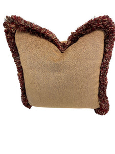 18" x 18" Down Filled Fringed Accent Pillow ( 2 available)