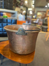 Load image into Gallery viewer, 19.5&quot;Dia x 12&quot;H Antique French Copper Chaudron or Cauldron
