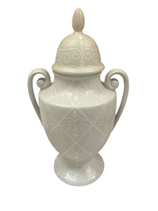 13.5" Decorative Bombay Ginger Jar ( 2 Availabe)