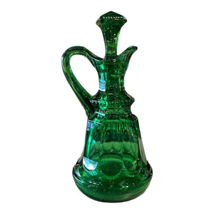 7" Emerald Glass Decanter